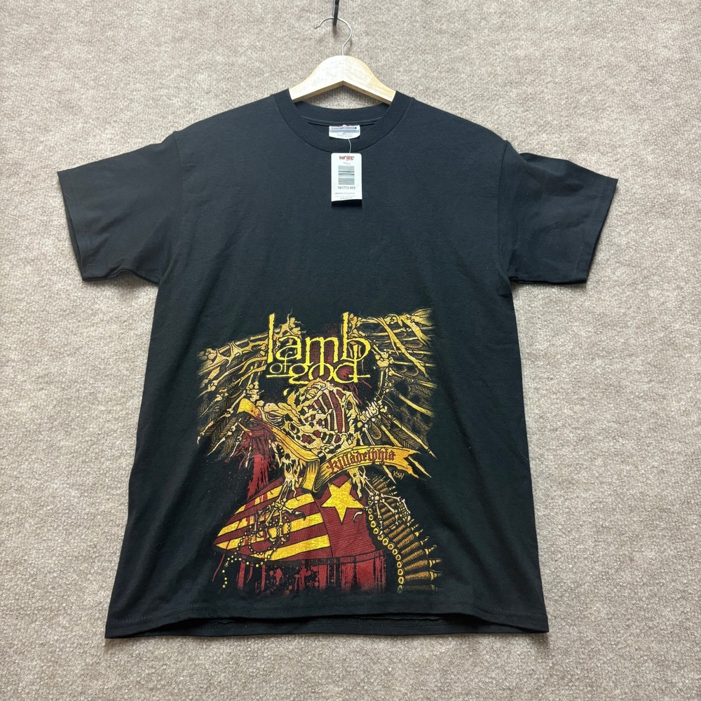Lamb of God Philadelphia 2005 Band T Shirt Youth Large Black Heavyweight Cotton‎